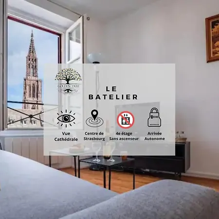 Lägenhet Le Batelier - Hyper-centre, Vue Unique Cathedrale